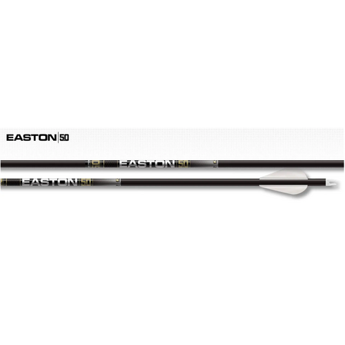 Easton 5.0 5mm 340 Shafts 12PK with 50 gn Half-Outs