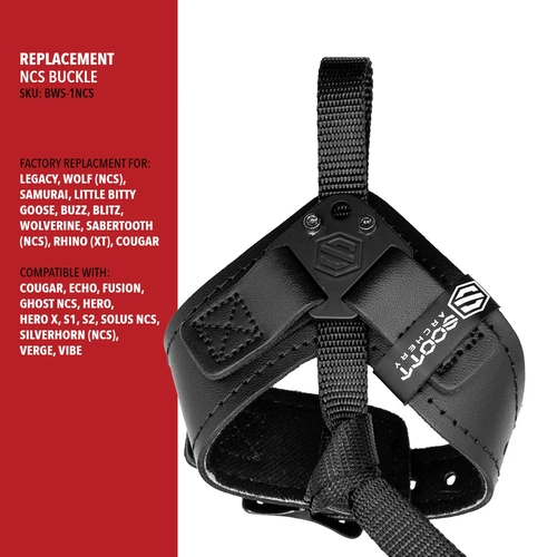 Scott Replacement Wrist Strap Buckle NCS Black